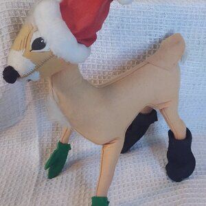 Vintage Collectible Annalee Tan Reindeer poseable doll 18" stuffed animal